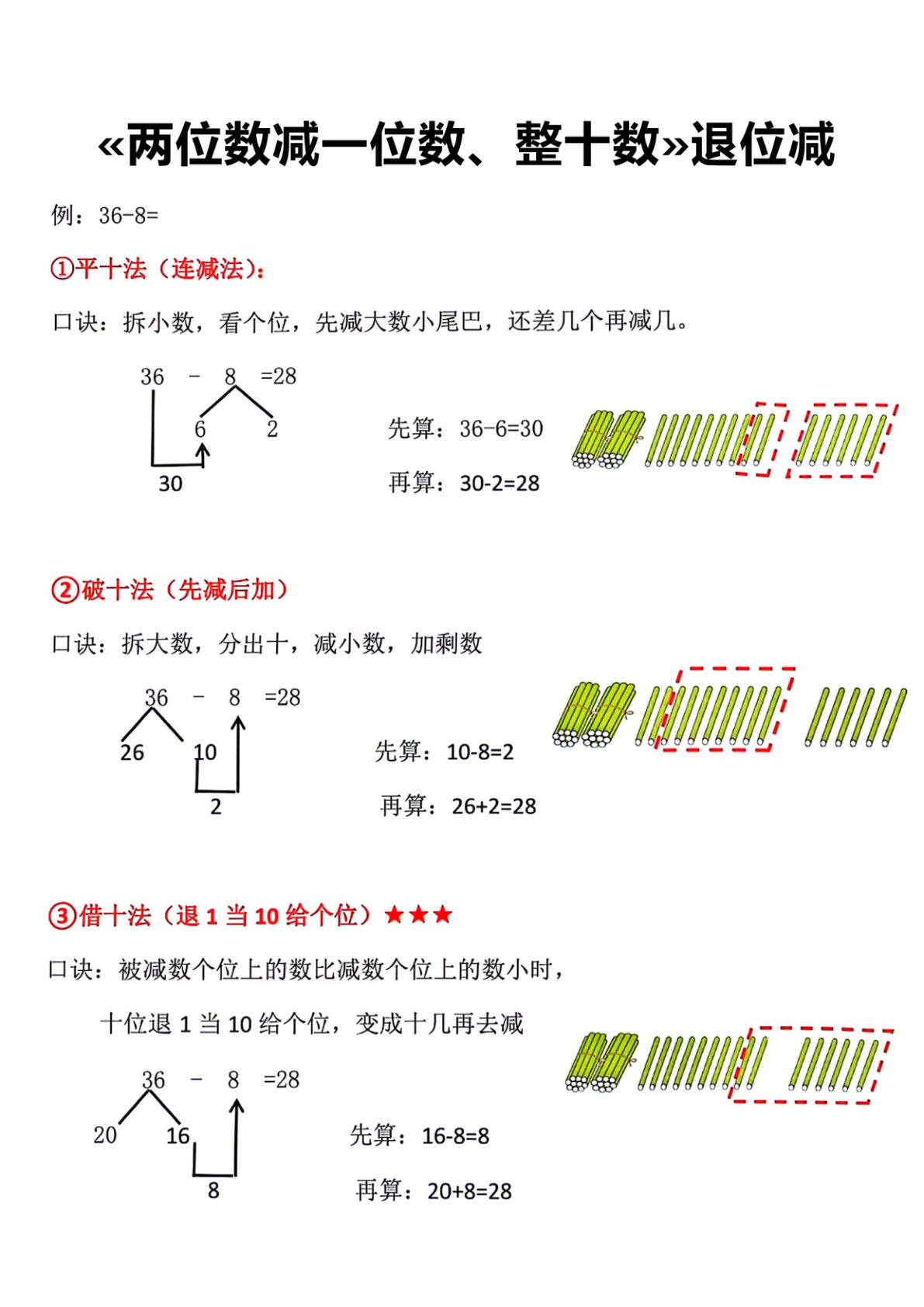一年级下册语数《先算什么再算什么》专项练习9页-仔仔题库
