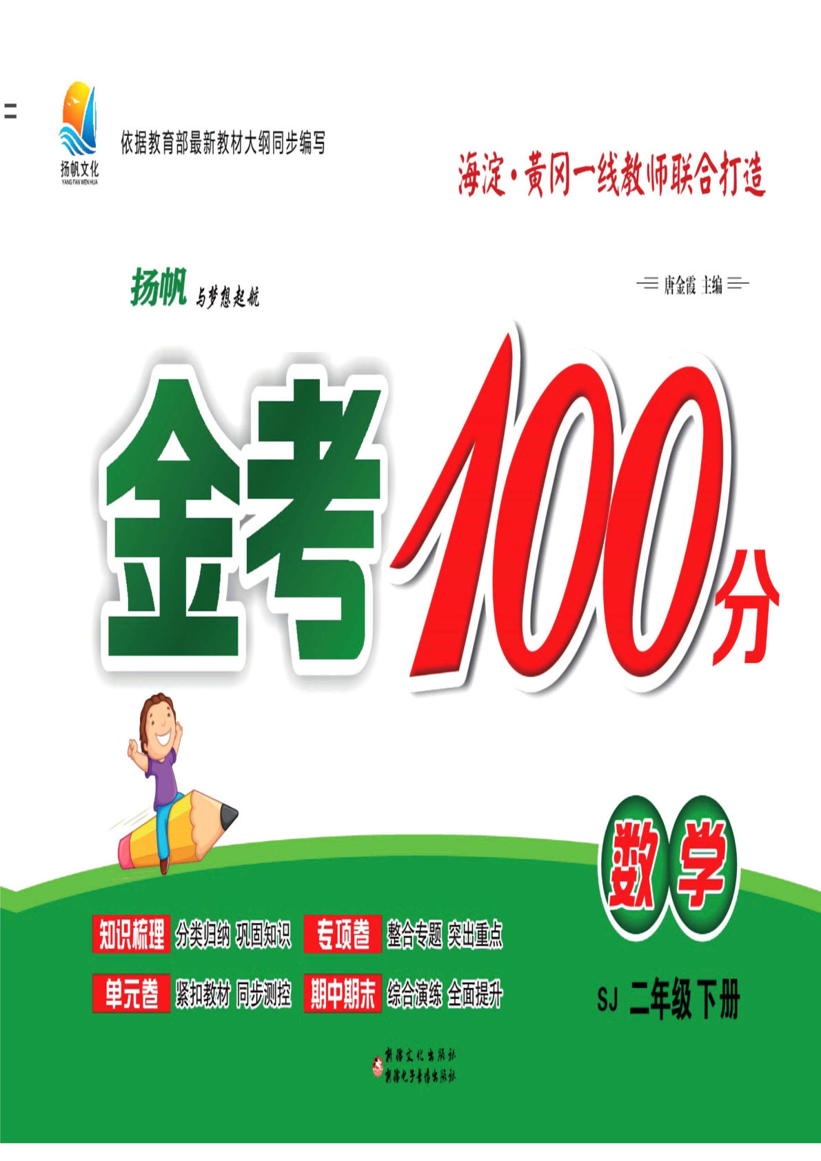 二年级下册数学试卷-《金考100》（A3）