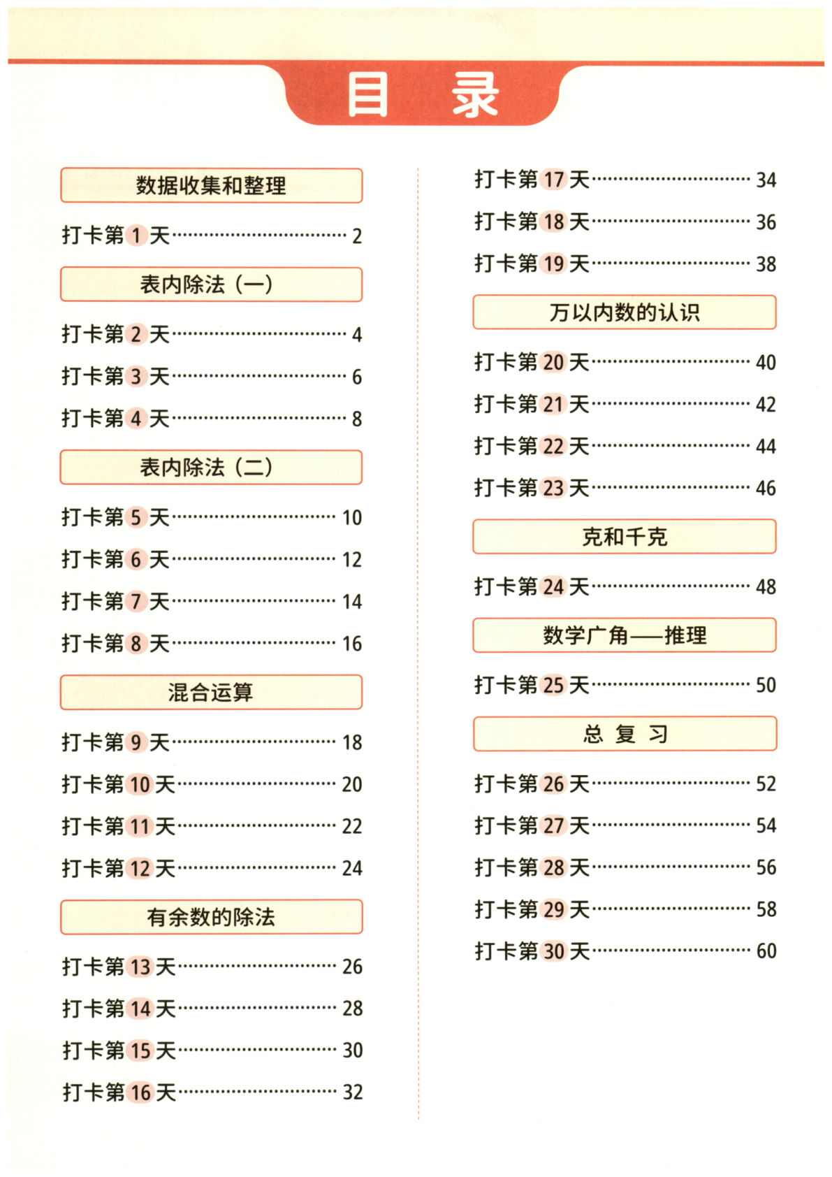 二年级下册数学《每天10道应用题强化训练》 (1)