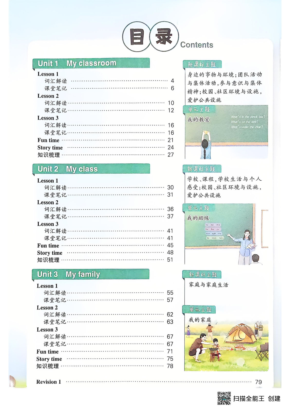 三年级下册人教精通版英语【2025教新-课堂笔记】