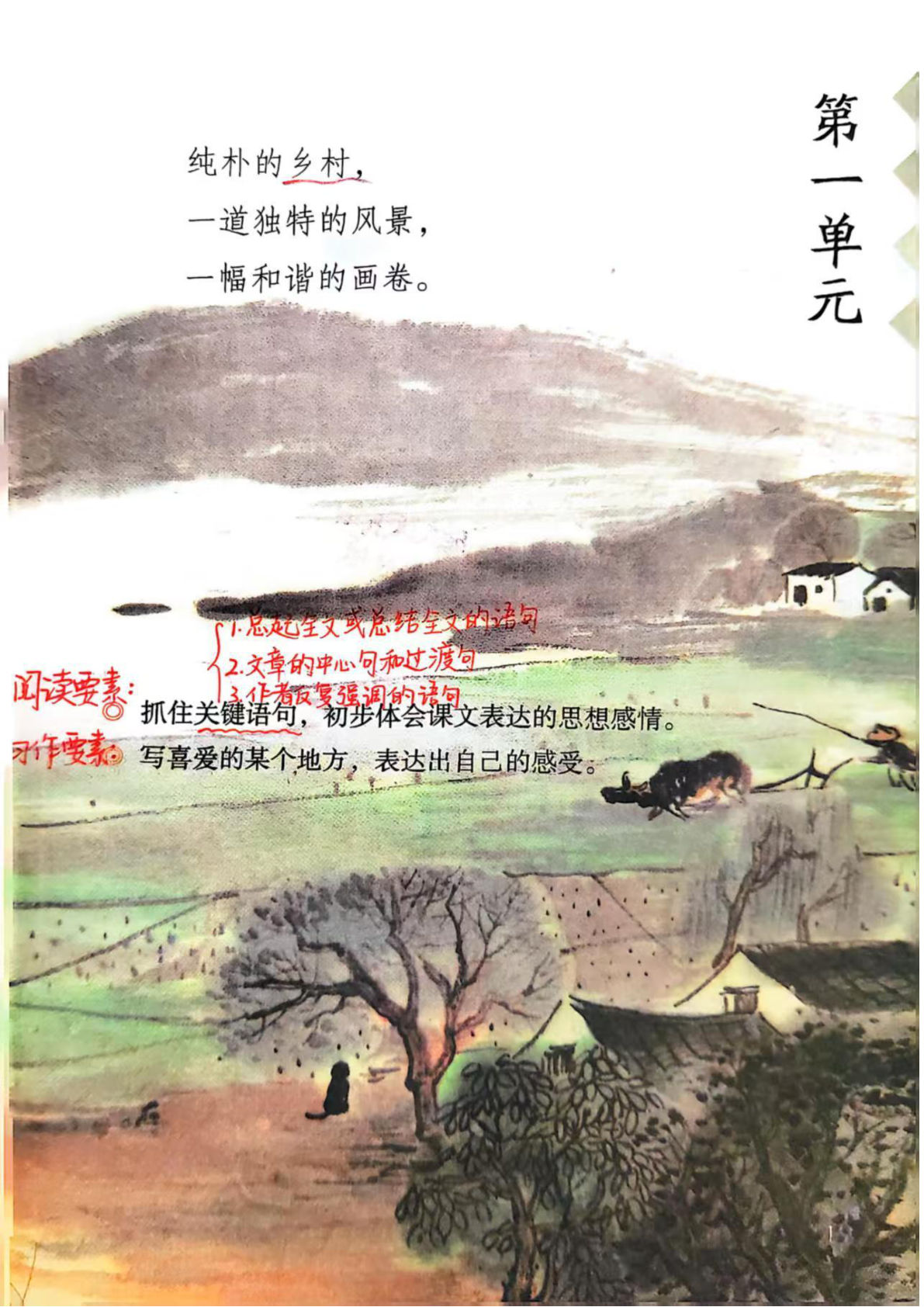 【全册课堂笔记】四年级下册语文