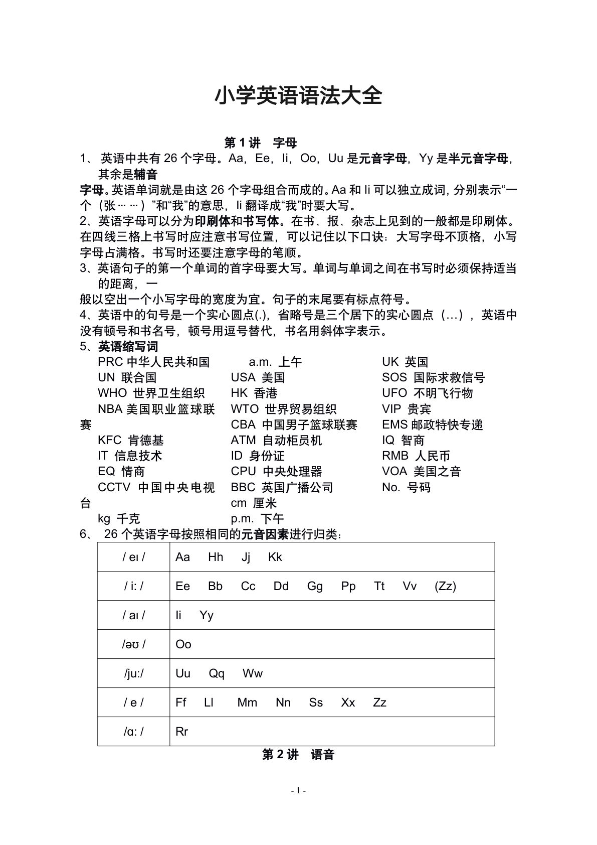 五上册??学英语语法大全-经典全面