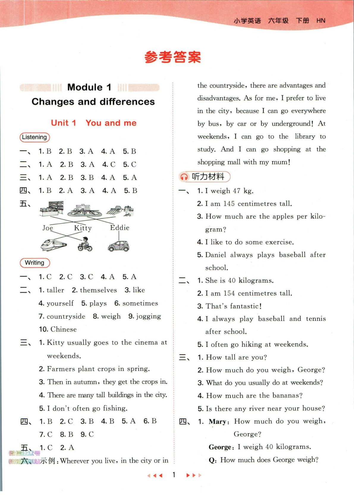 六年级下册沪教牛津版英语【53天天练（答案）】-鸡娃题库官网-永久免费分享小学教辅资源