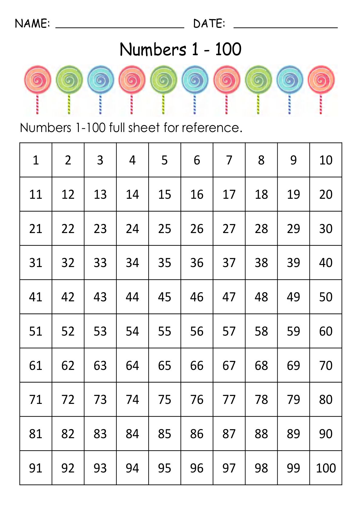 1-100丢失的数字专题素材包2